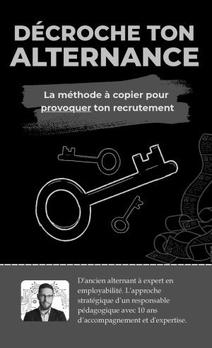 Couverture du livre Décroche ton alternance - Papier Noir & Blanc